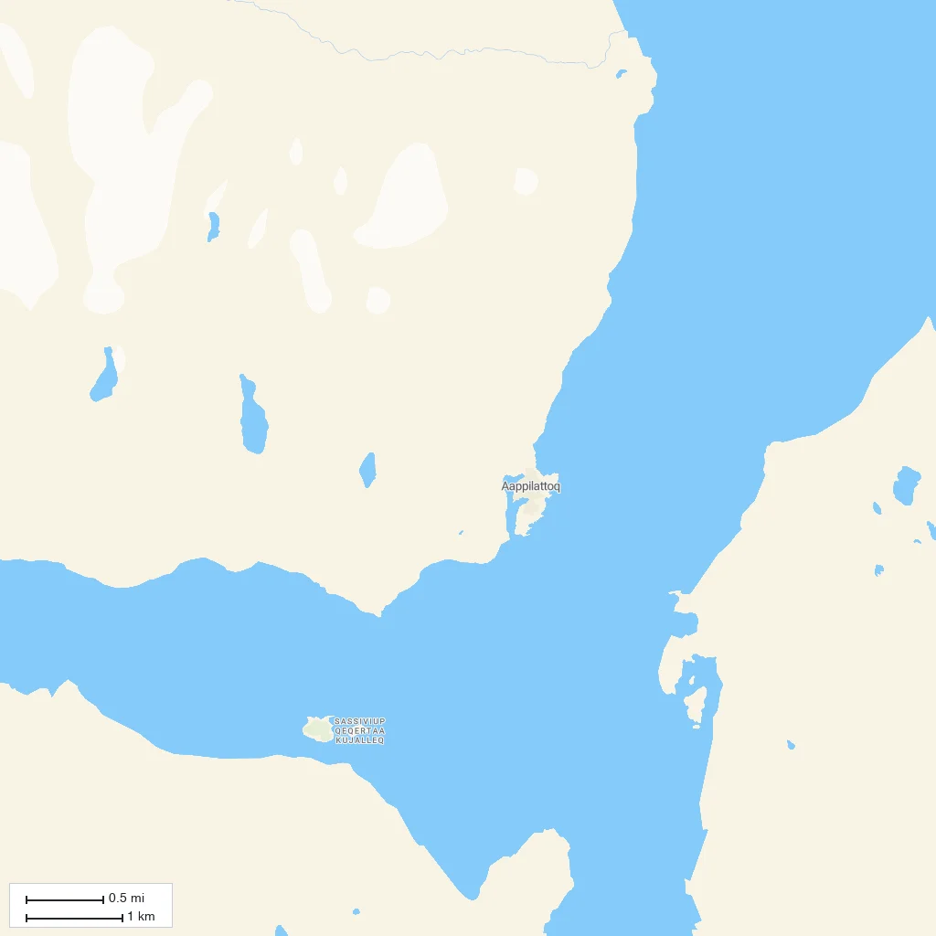 Area orientation only; arrival not mapped