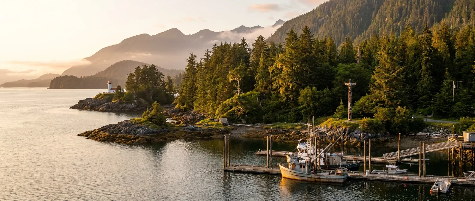 Admiralty Island, Southeast Alaska, USA cruise port
