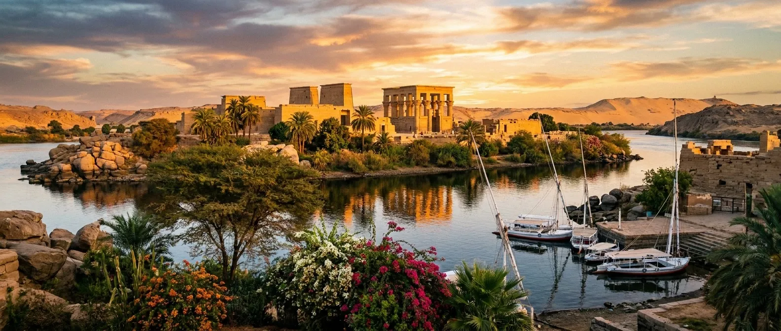 Agilkia Island, Aswan, Egypt cruise port