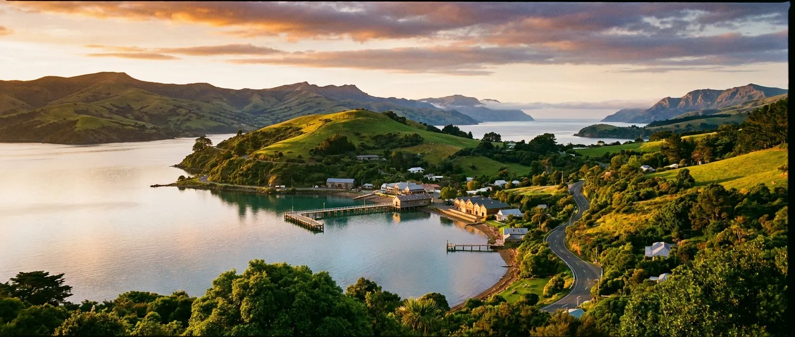 Akaroa, Banks Peninsula, New Zealand cruise port