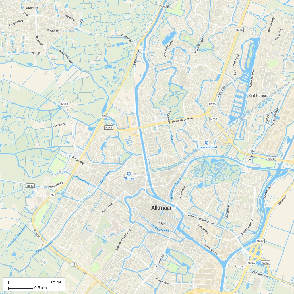 Area orientation only; arrival not mapped