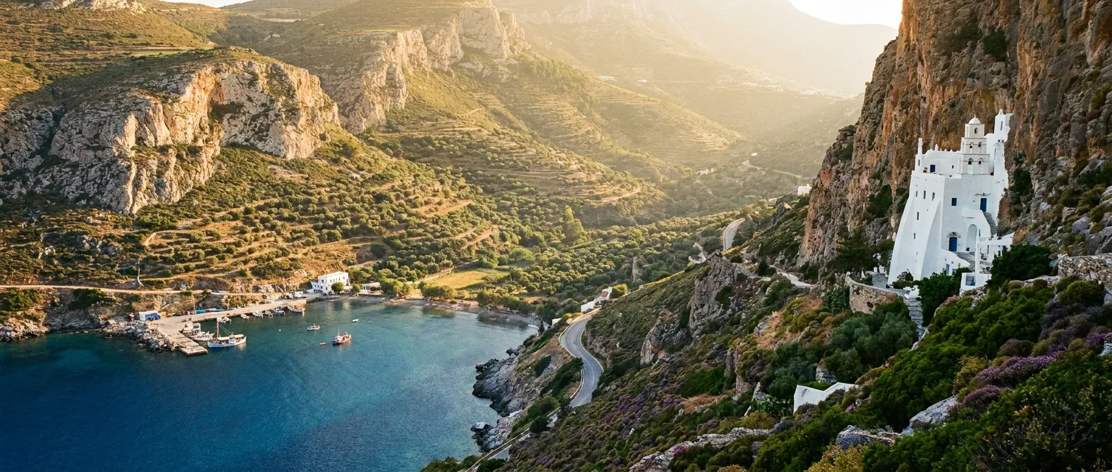 Amorgos Island, Cyclades, Greece cruise port