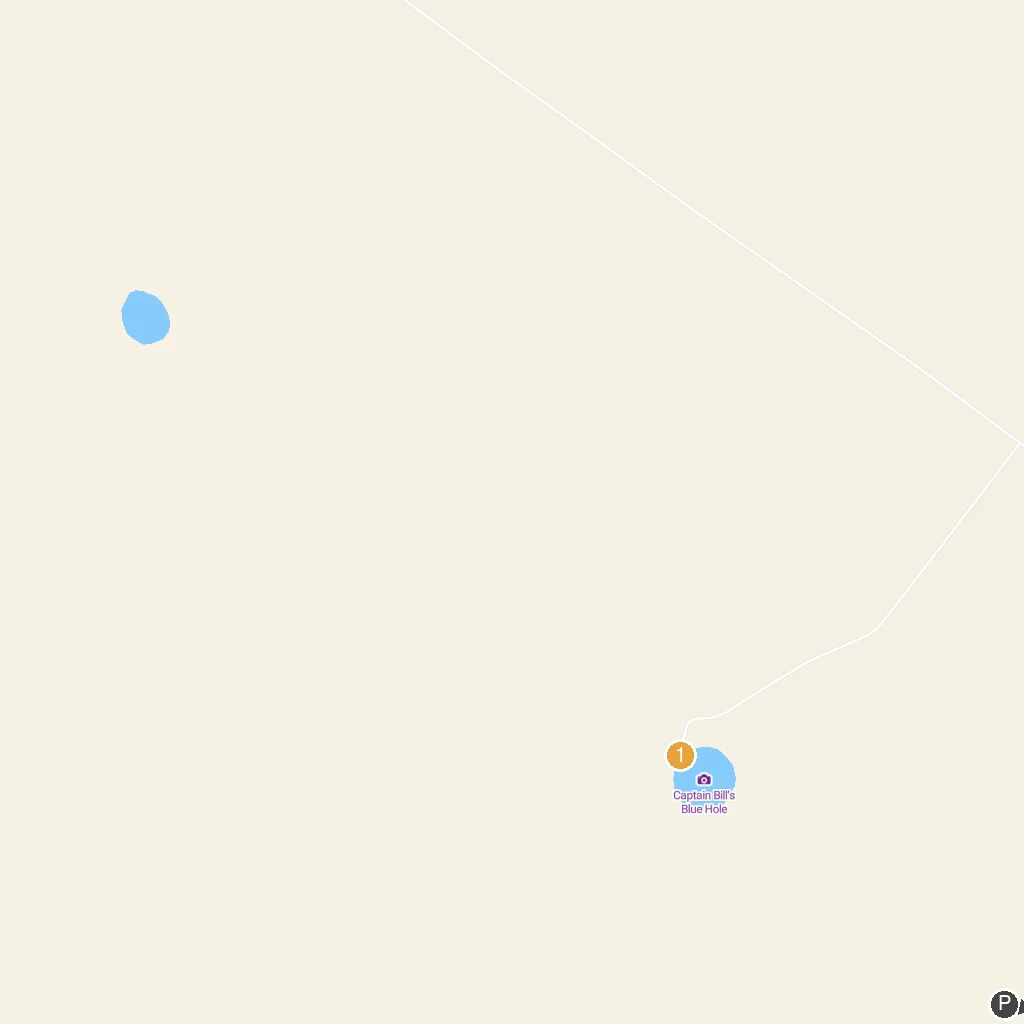 Andros Island, Bahamas map with numbered points of interest