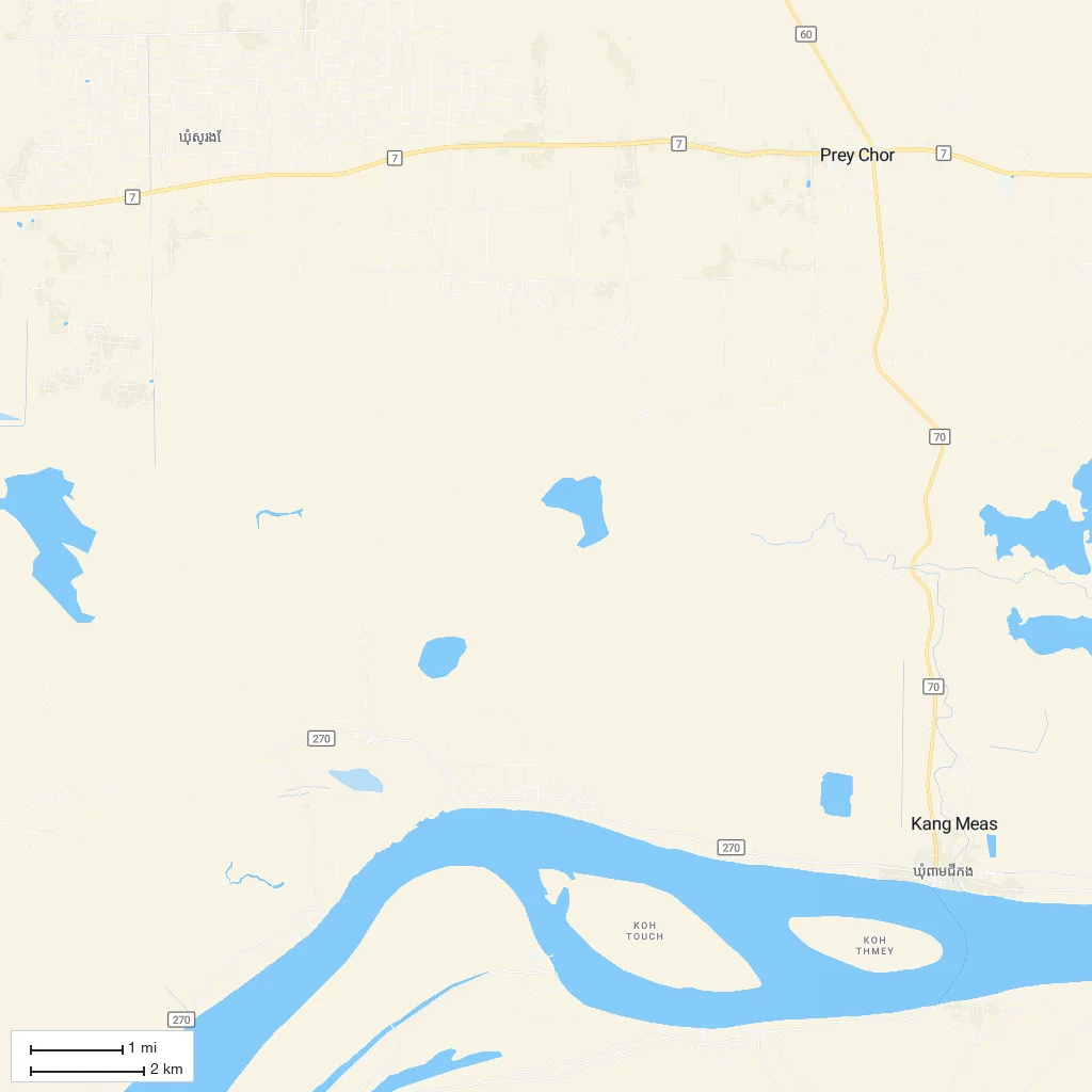 Area orientation only; arrival not mapped