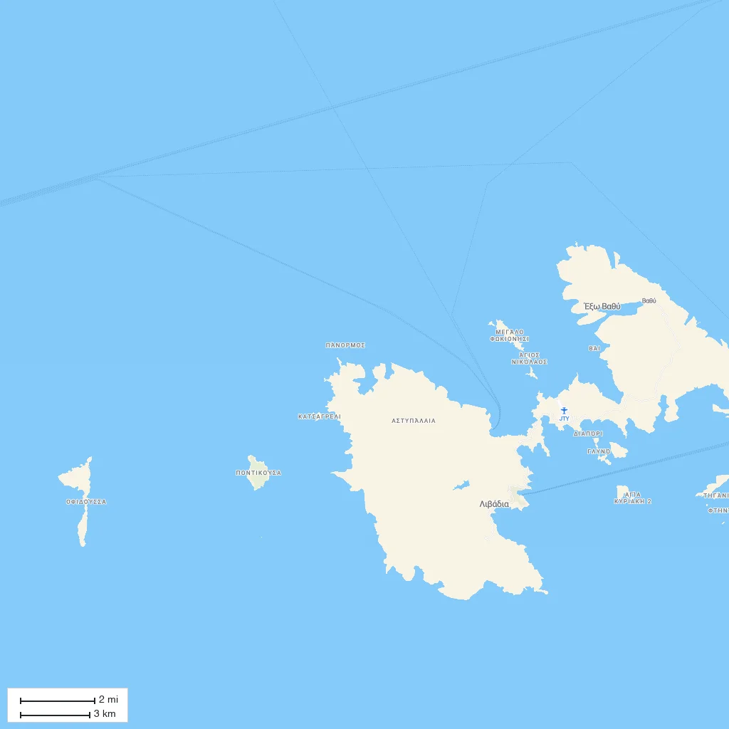 Area orientation only; arrival not mapped