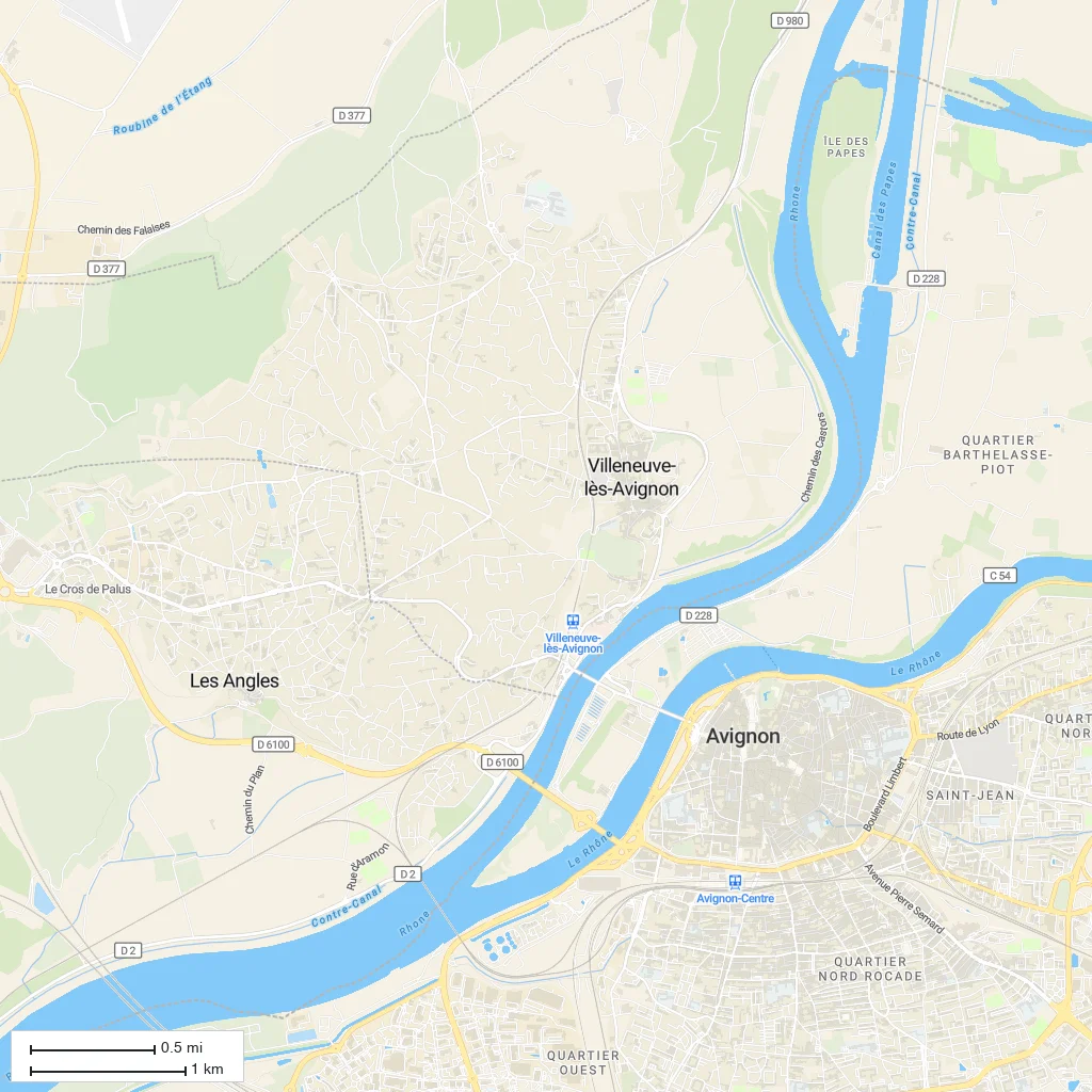 Area orientation only; arrival not mapped