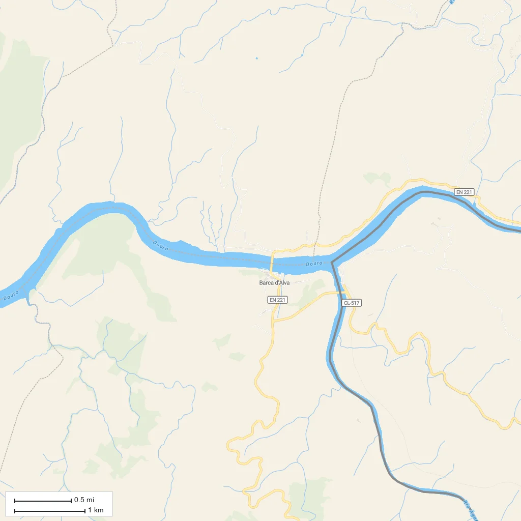Area orientation only; arrival not mapped