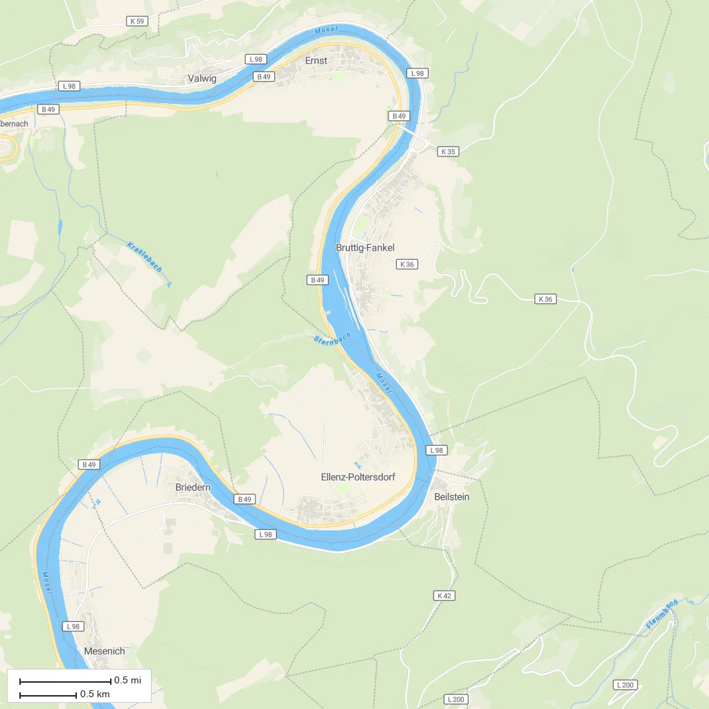 Area orientation only; arrival not mapped