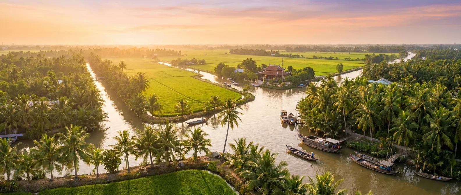 Ben Tre City, Mekong Delta, Vietnam cruise port