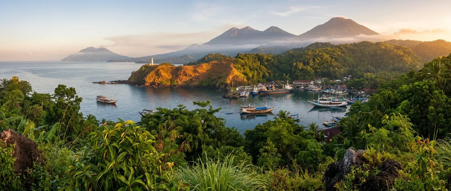 Bitung, North Sulawesi, Indonesia cruise port