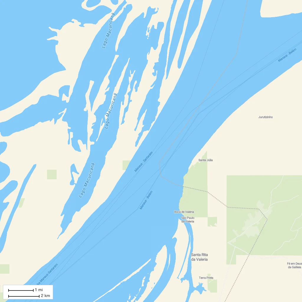 Area orientation only; arrival not mapped