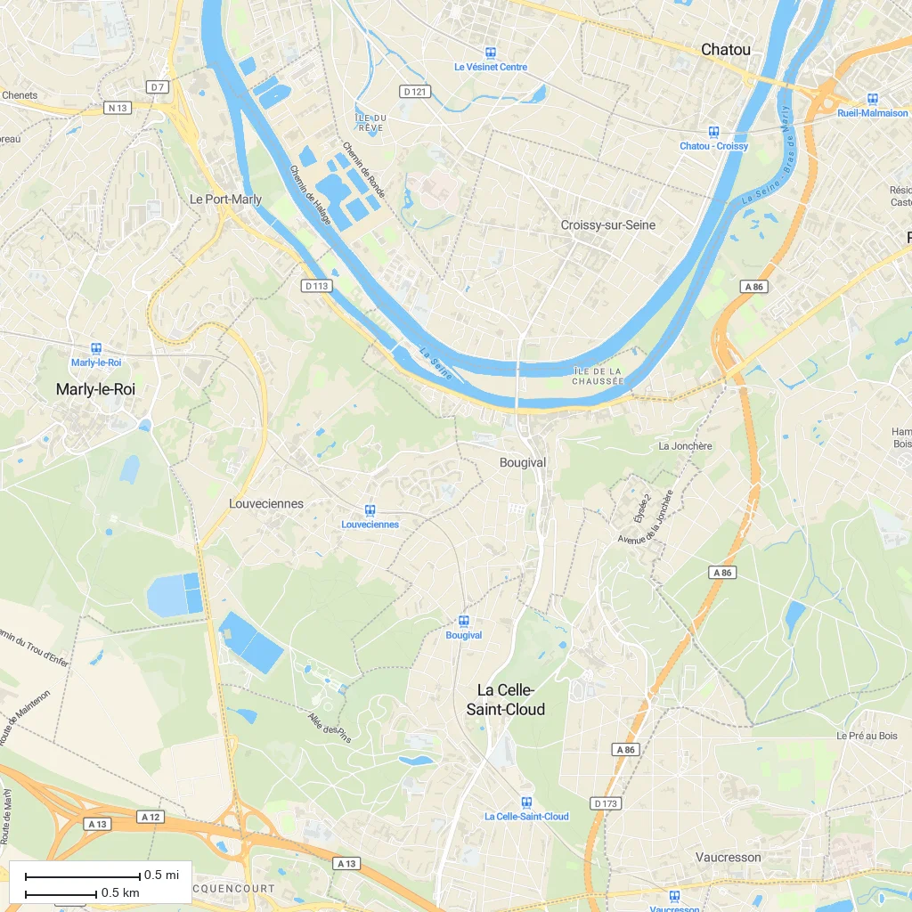 Area orientation only; arrival not mapped