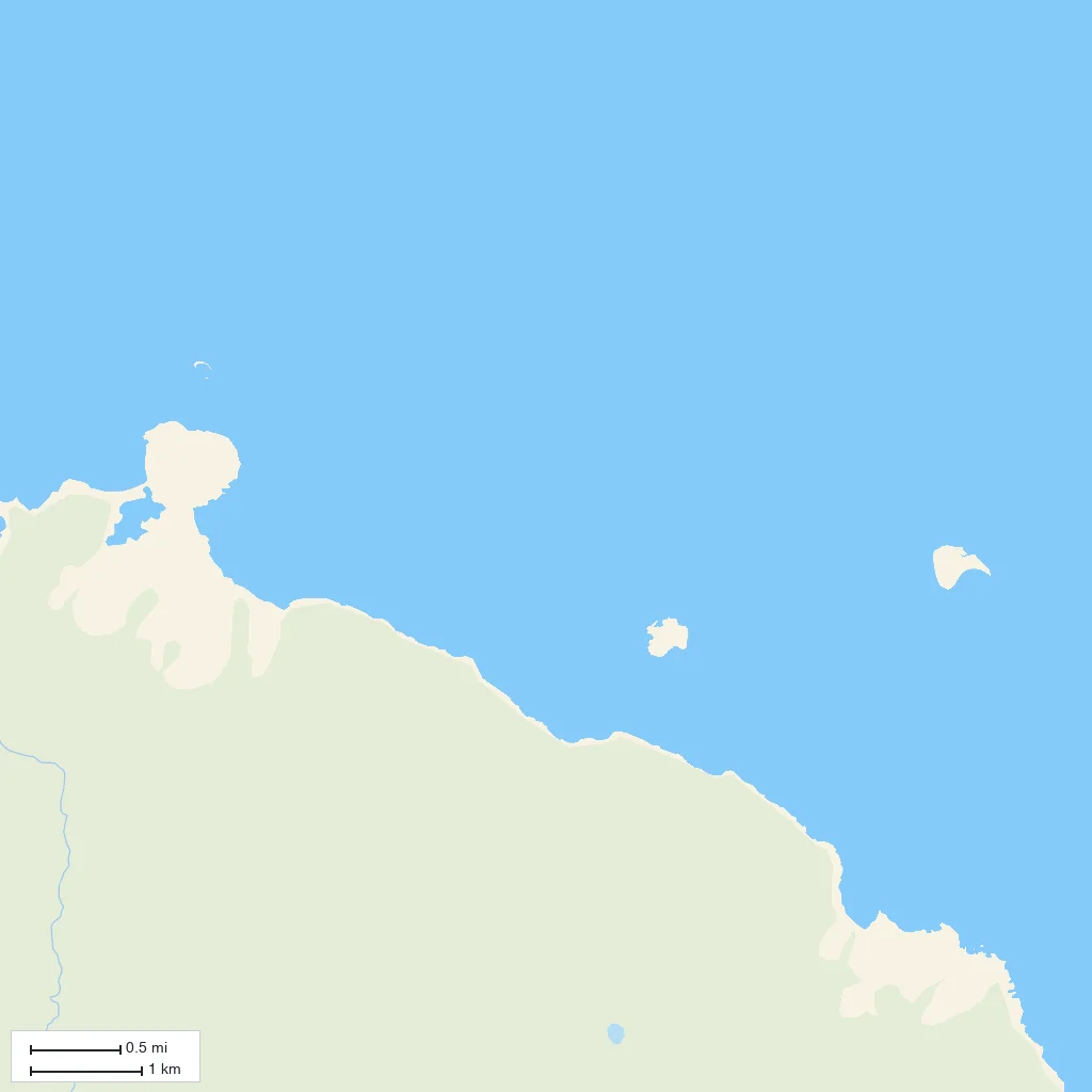 Area orientation only; arrival not mapped