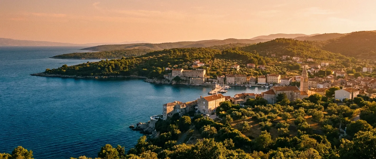Cres, Kvarner, Croatia cruise port