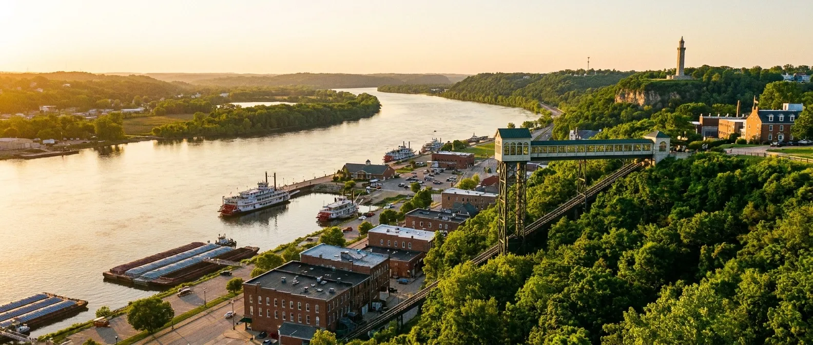 Dubuque, Iowa, USA cruise port