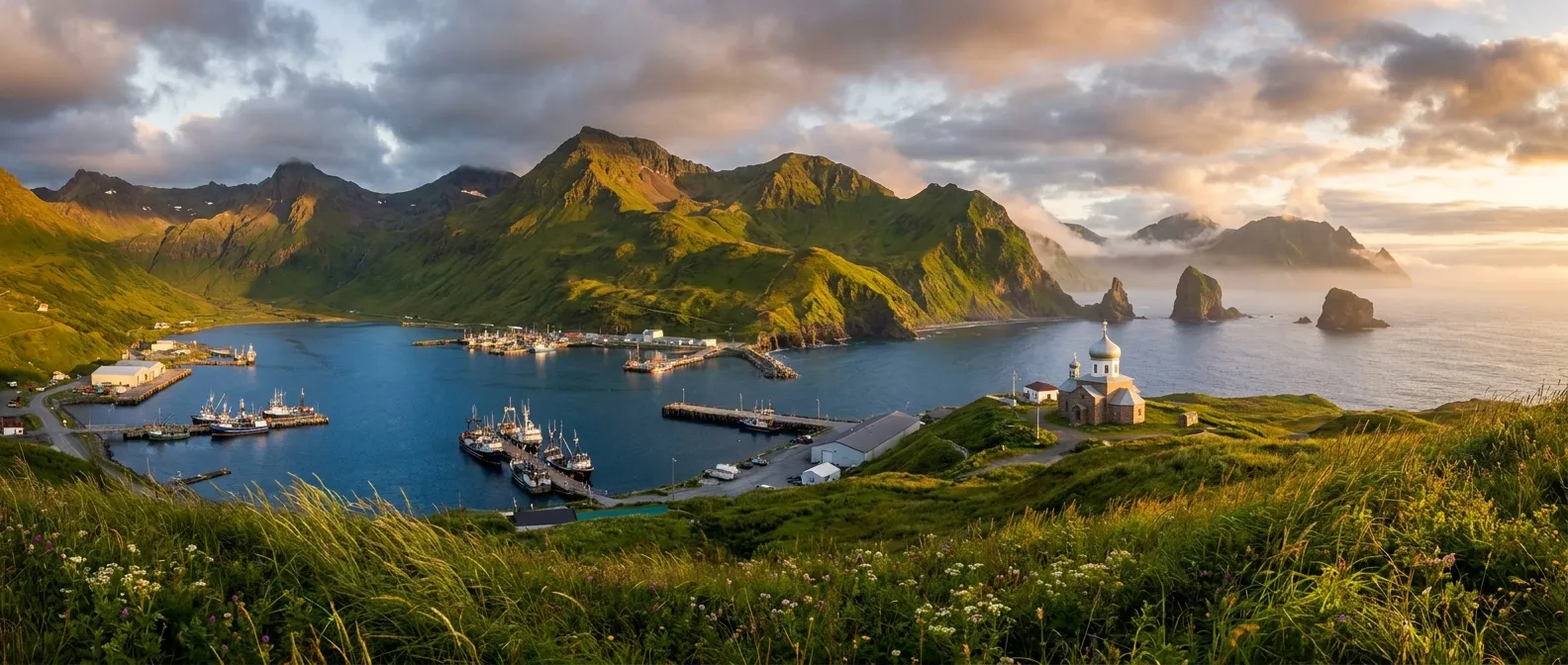 Dutch Harbor, Unalaska, Alaska, USA cruise port