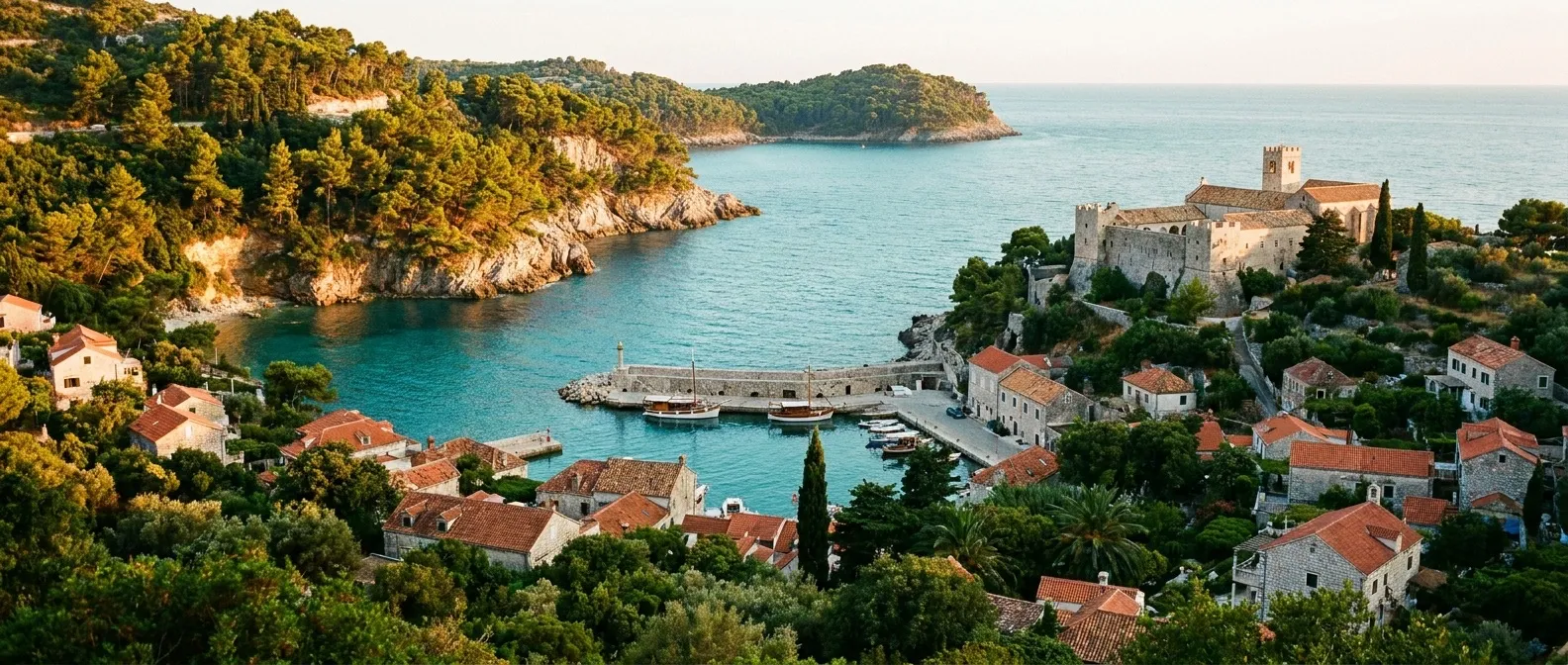 Elaphiti Islands, Dalmatia, Croatia cruise port