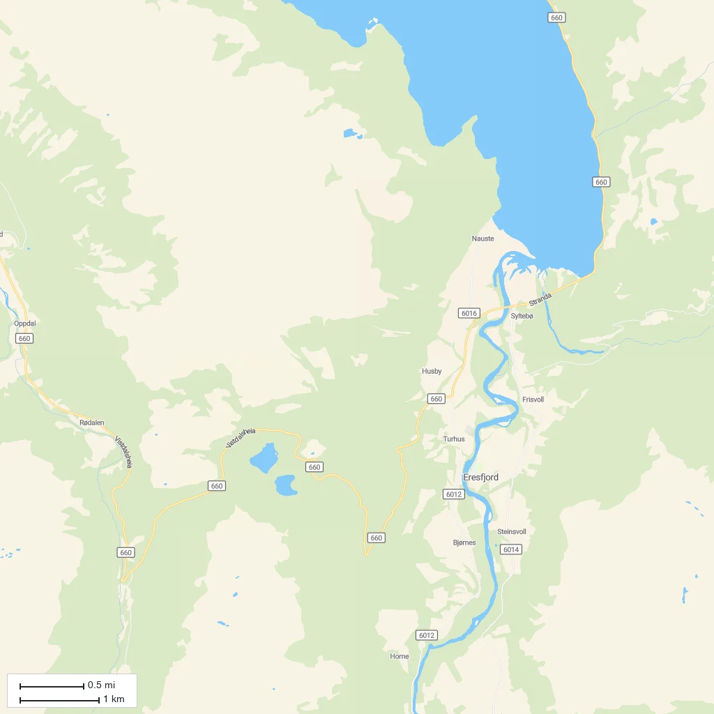 Area orientation only; arrival not mapped