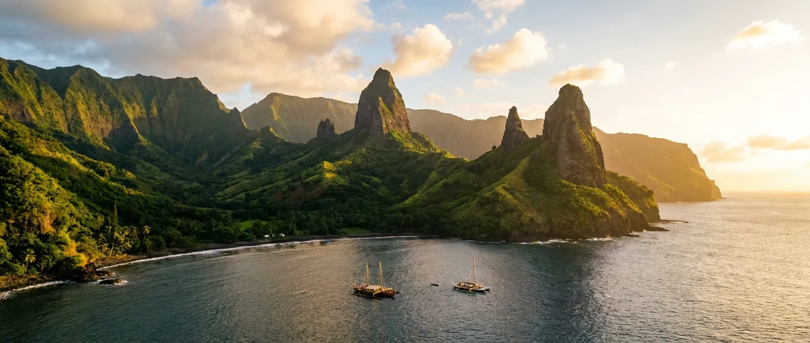 Fatu Hiva Island, Marquesas, French Polynesia cruise port