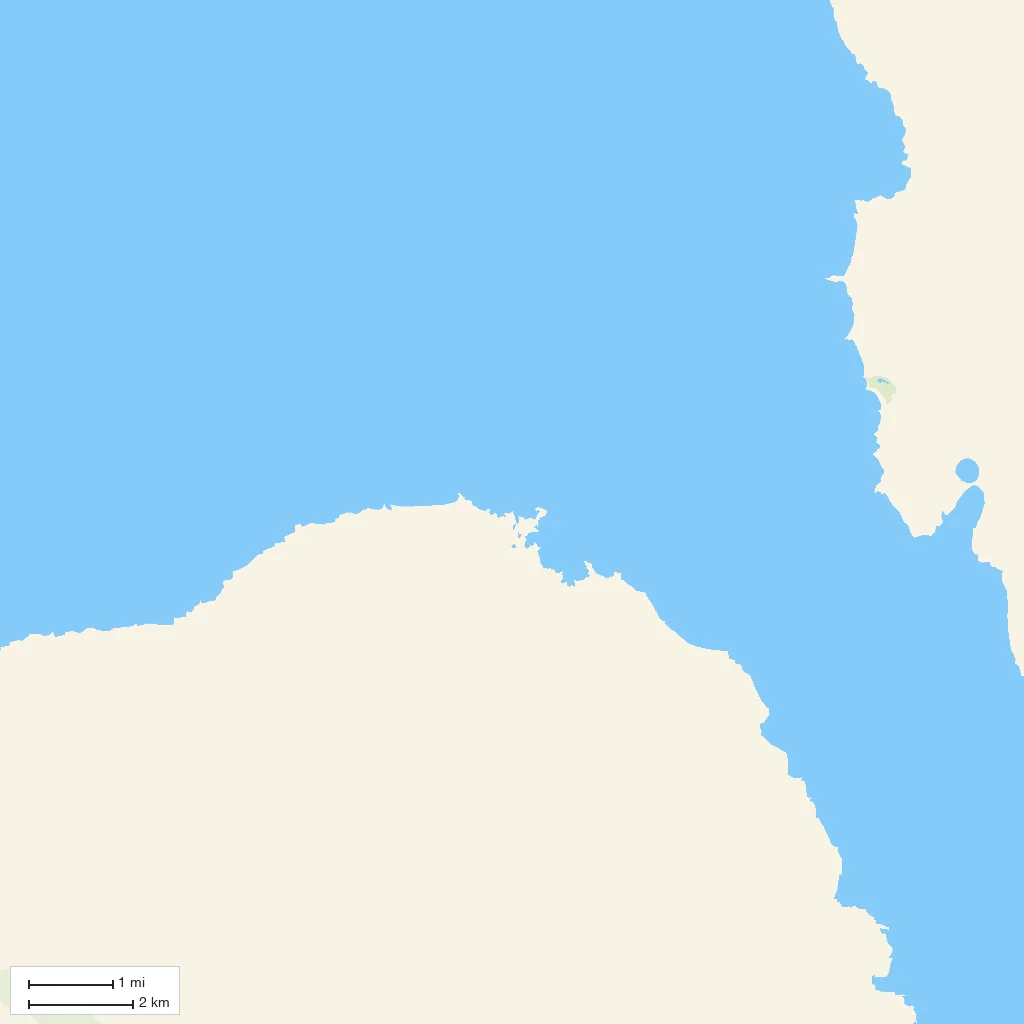 Area orientation only; arrival not mapped