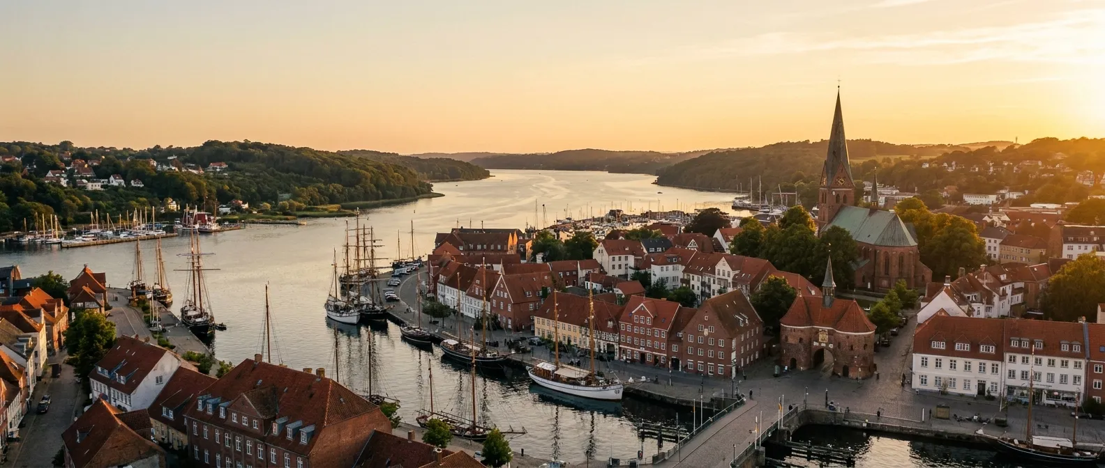 Flensburg, Schleswig-Holstein, Germany cruise port