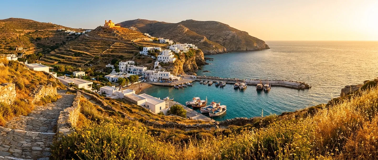 Folegandros Island, Cyclades, Greece cruise port