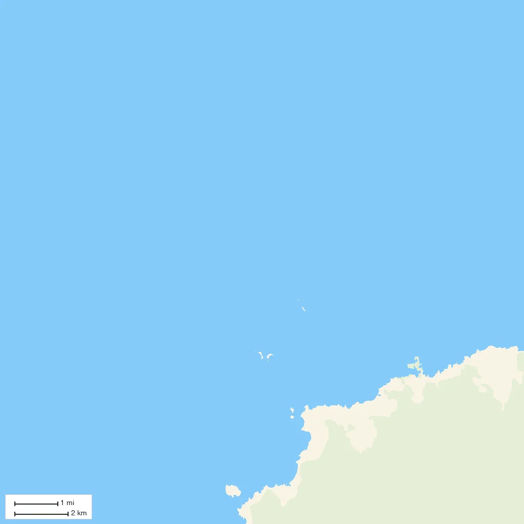 Area orientation only; arrival not mapped