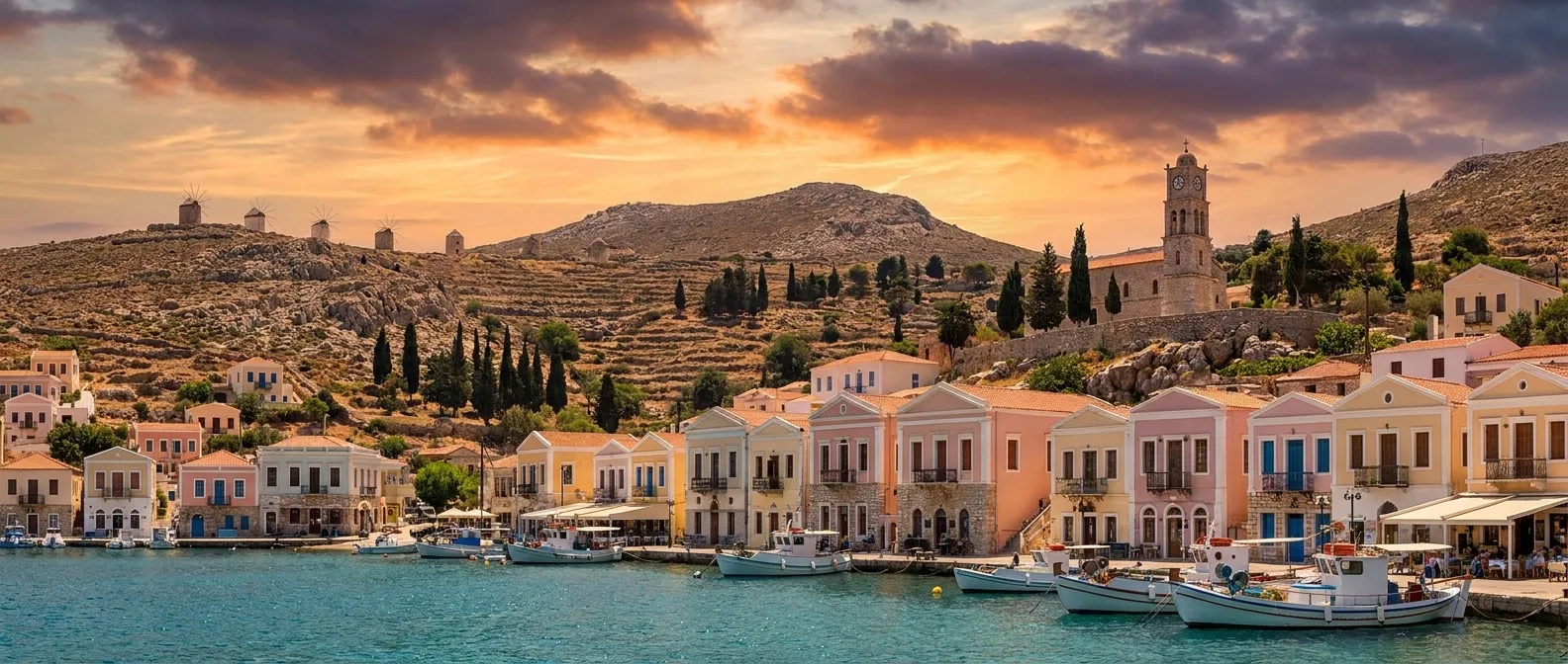 Halki Island, Dodecanese, Greece cruise port
