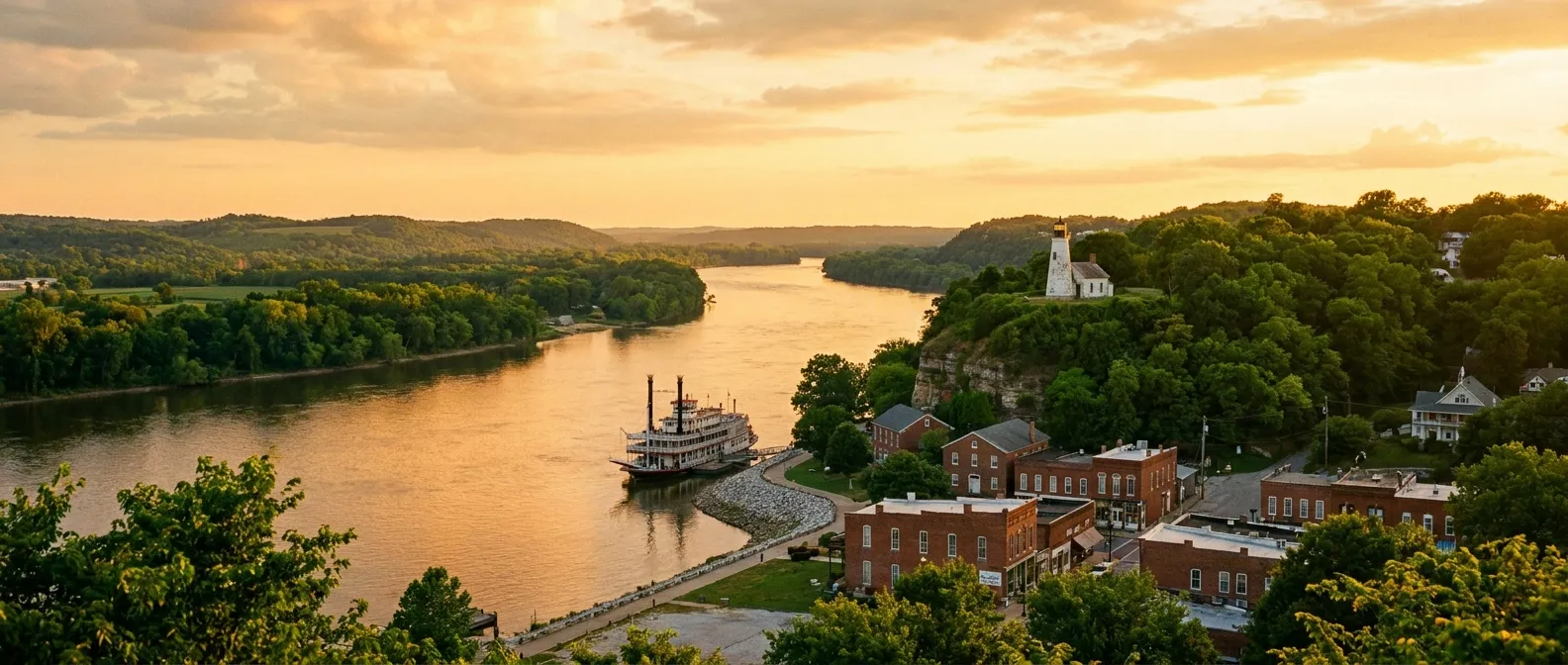 Hannibal, Missouri, USA cruise port