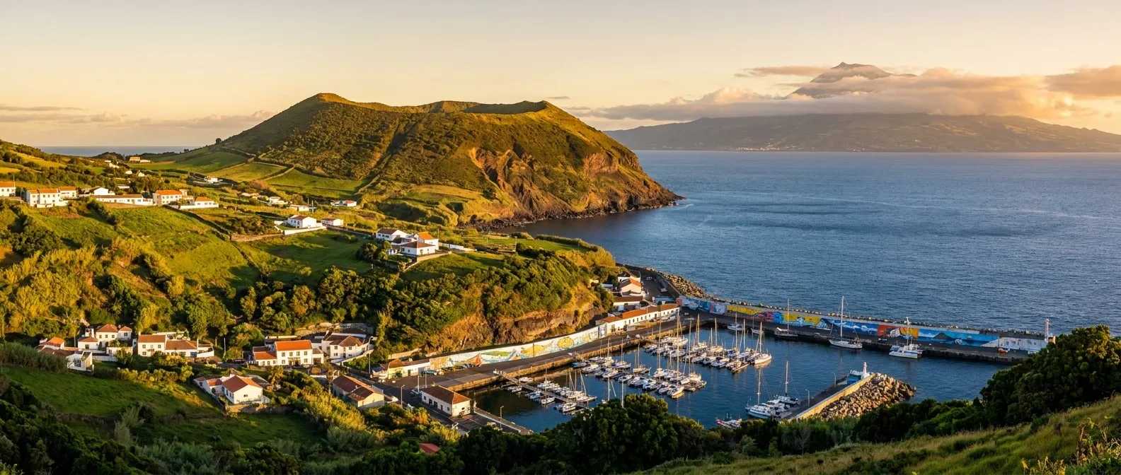 Horta, Faial Island, Azores, Portugal cruise port