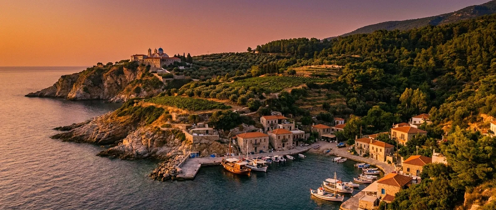 Ikaria Island, Aegean, Greece cruise port
