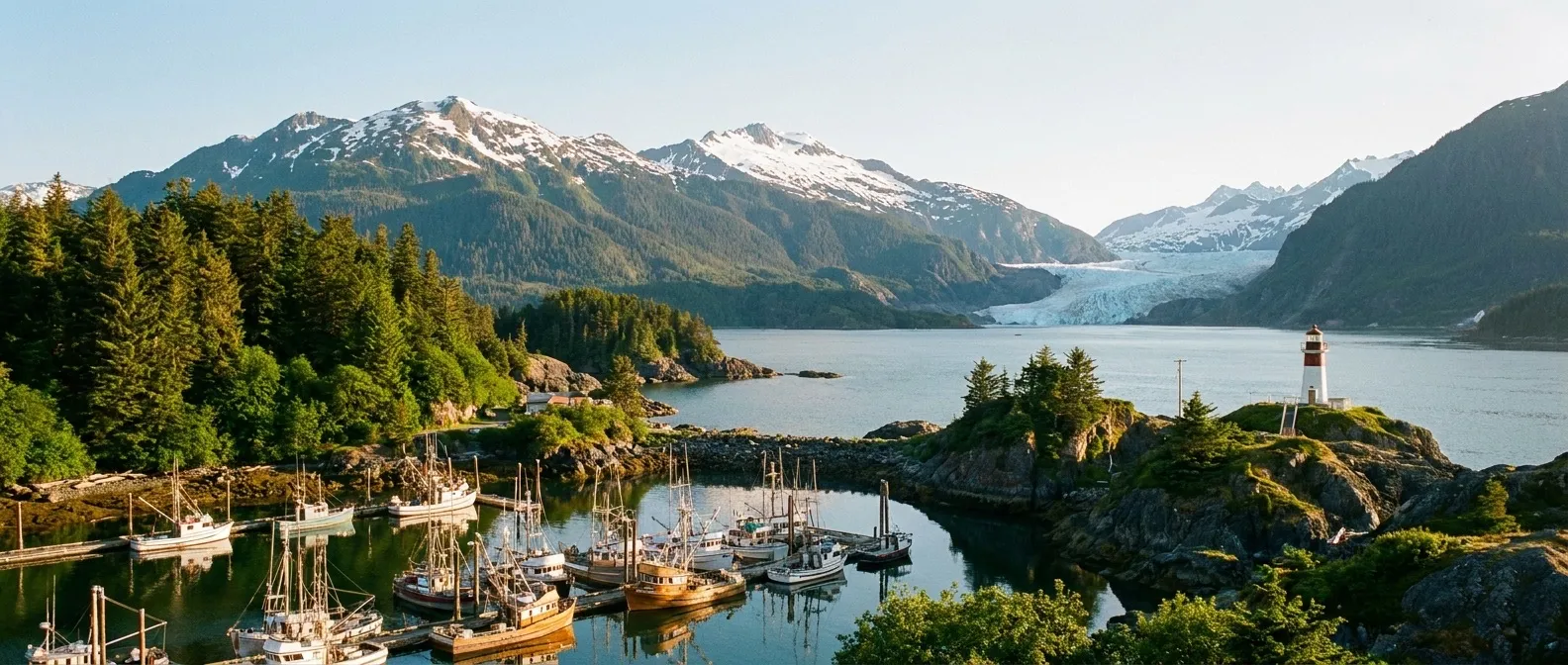 Inside Passage, Southeast Alaska, USA cruise port