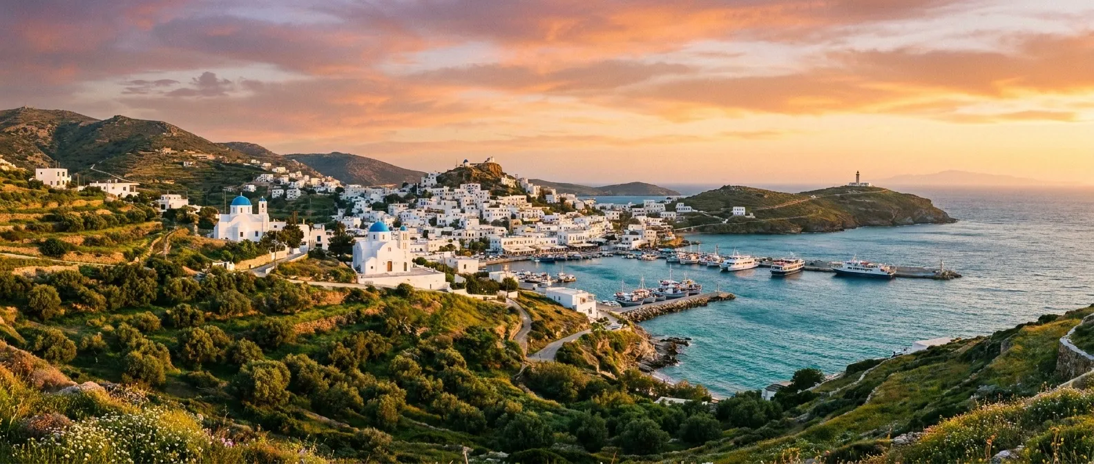 Ios Island, Cyclades, Greece cruise port