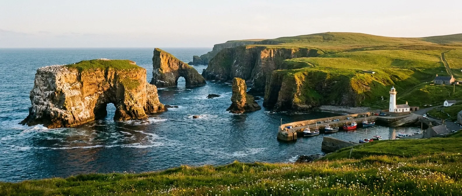 Isle of Noss, Shetland, Scotland cruise port
