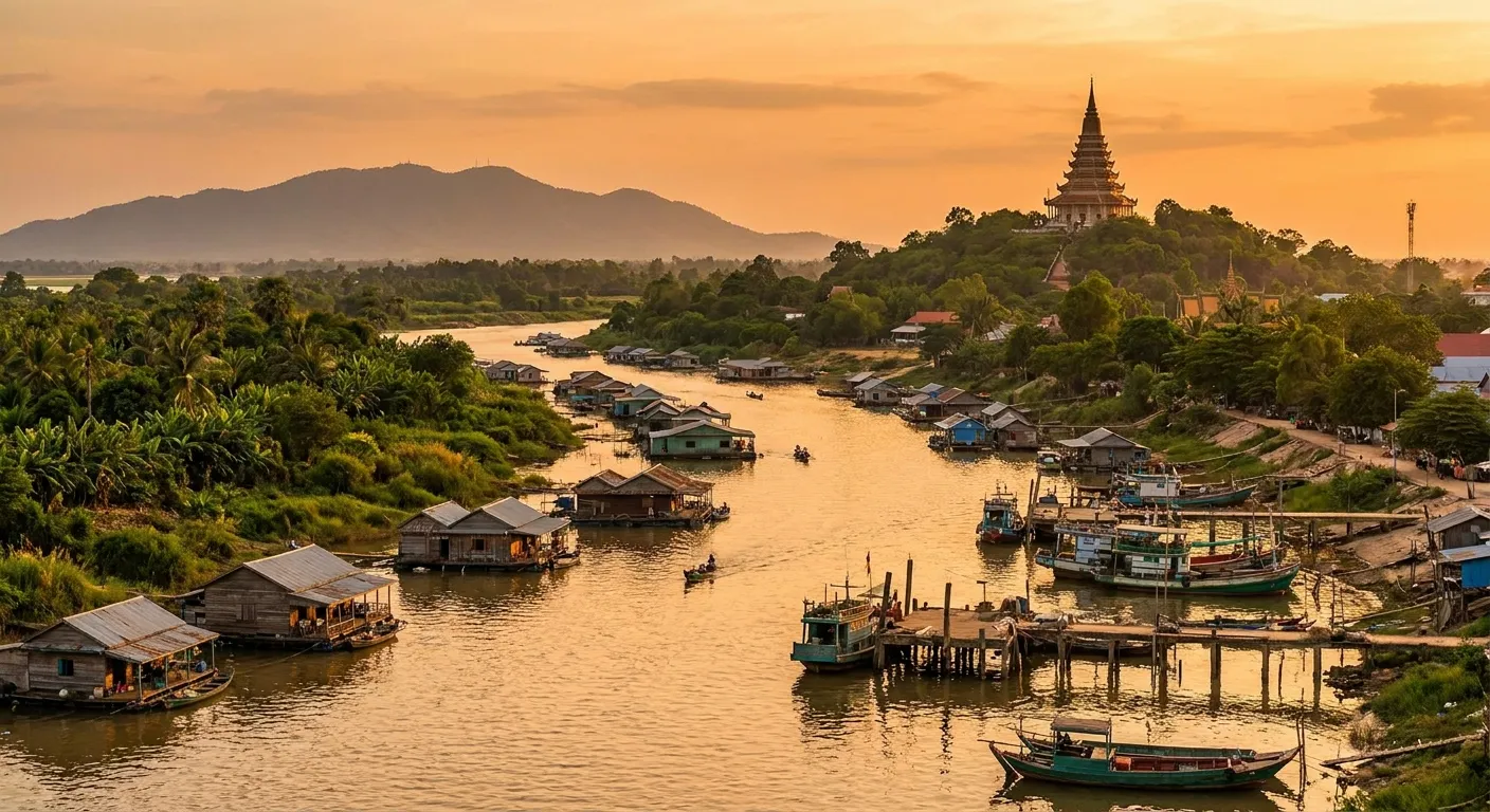 Kampong Chhnang, Kampong Chhnang Province, Cambodia cruise port