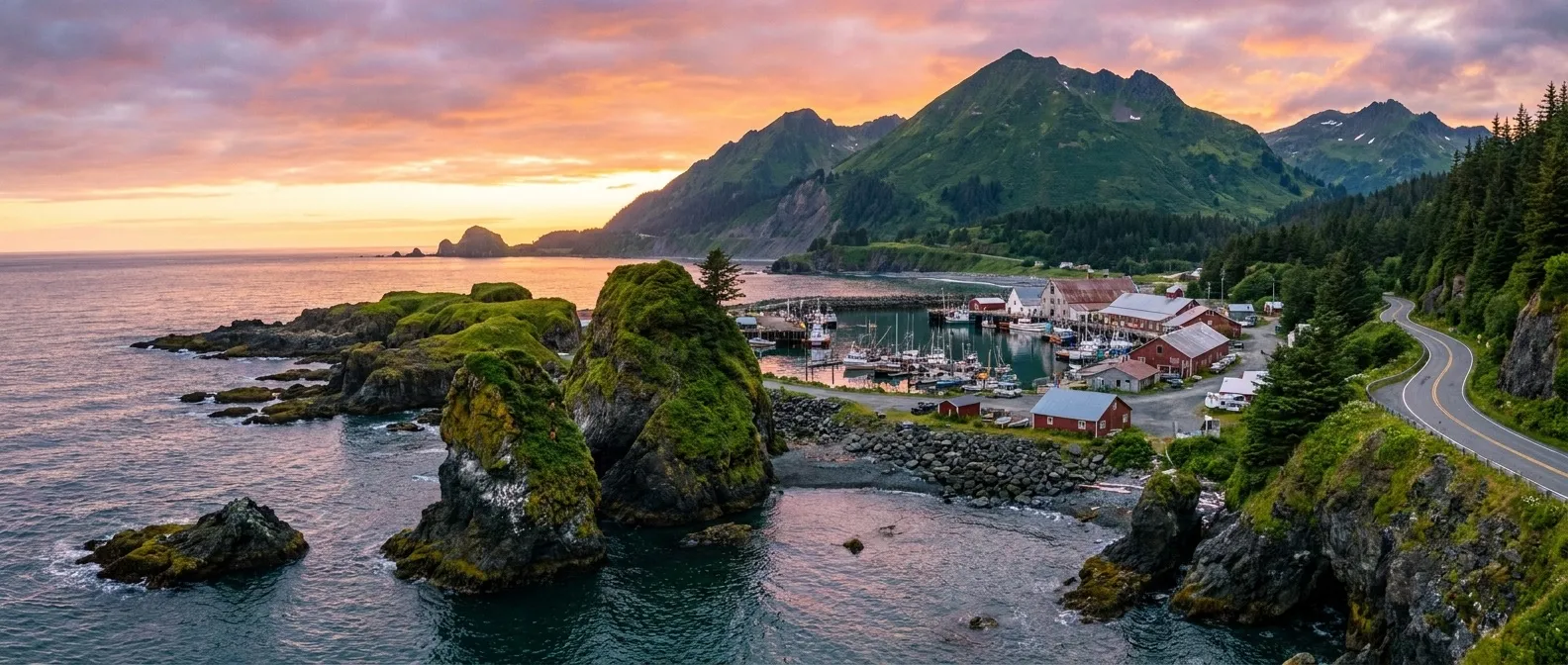 Kodiak Island, Alaska, USA cruise port