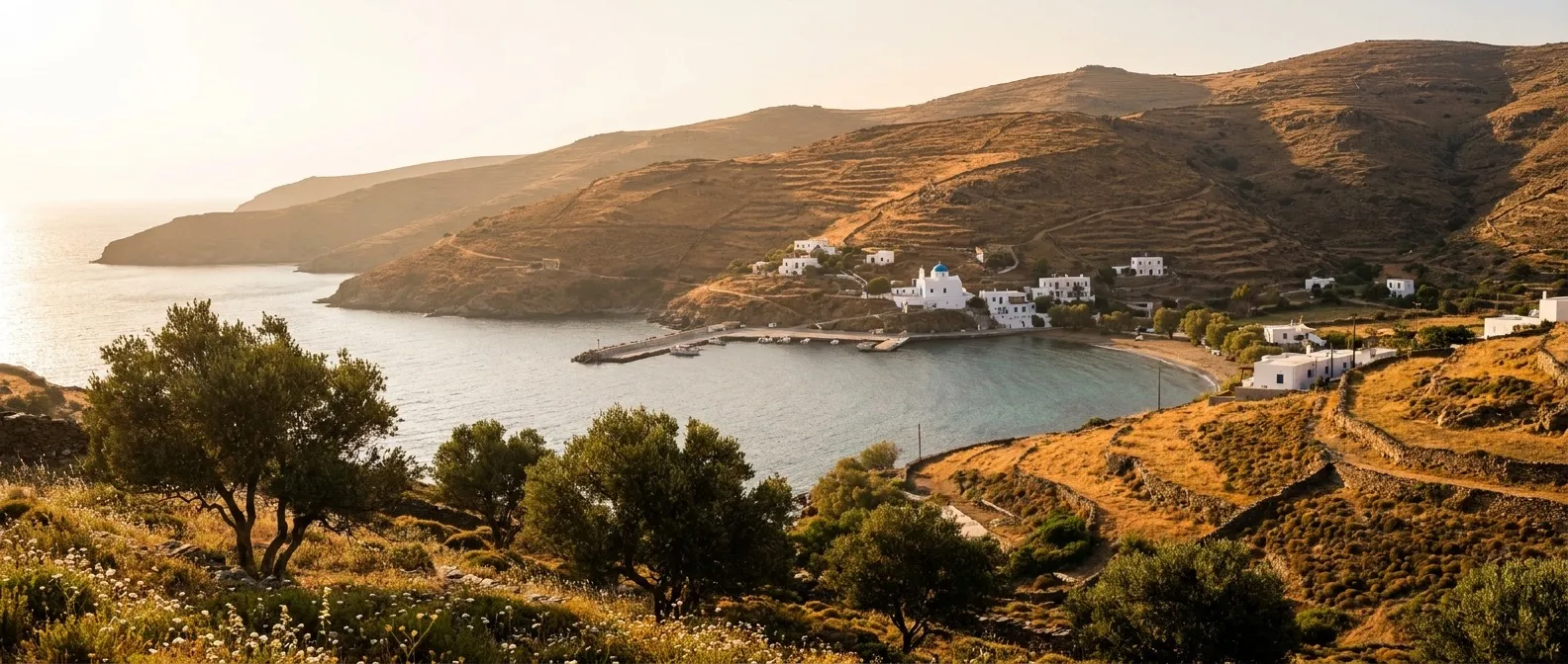 Kythnos Island, Cyclades, Greece cruise port