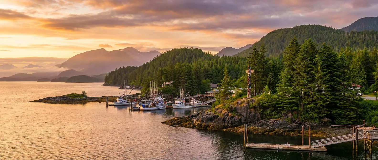 Metlakatla, Alaska, USA cruise port