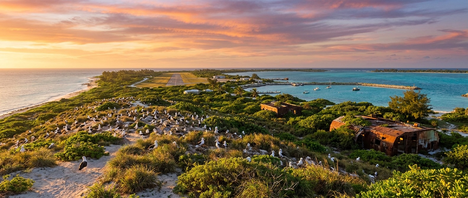 Midway Atoll, North Pacific, USA cruise port
