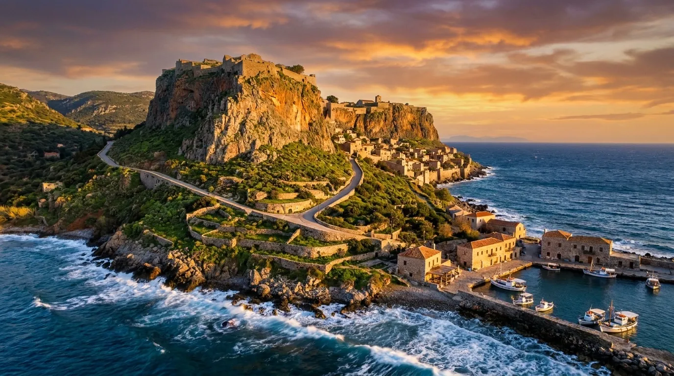 Monemvasia, Peloponnese, Greece cruise port