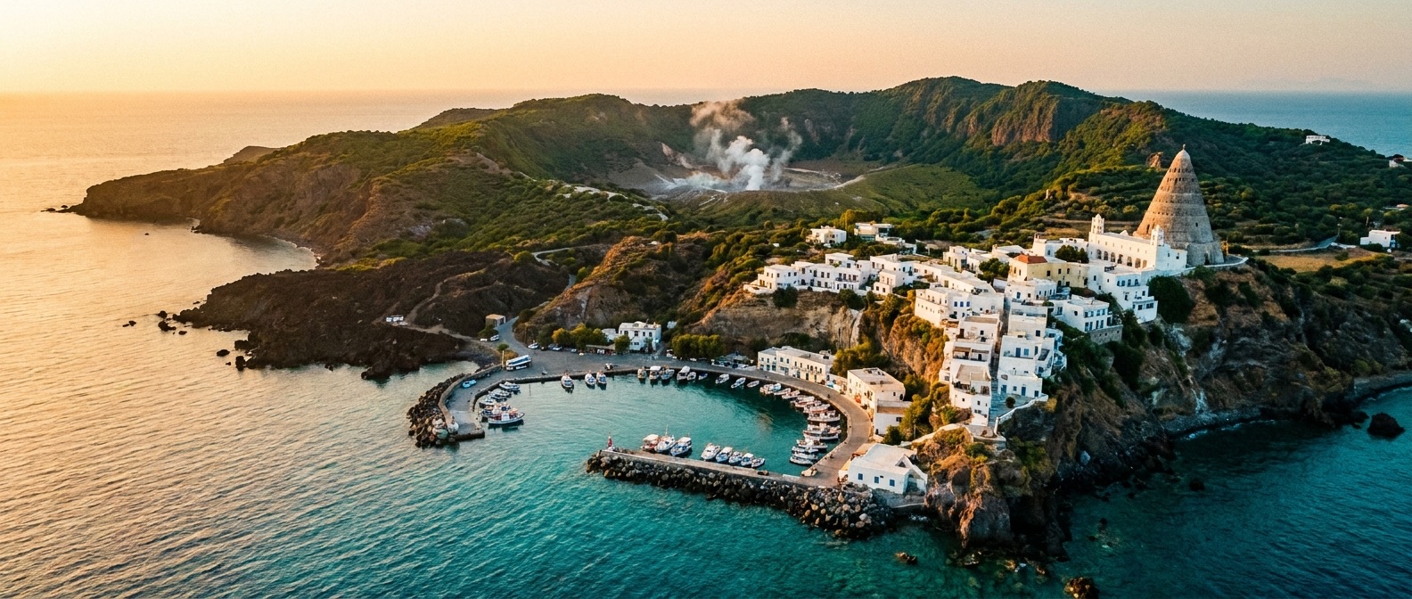Nisyros Island, Dodecanese, Greece cruise port