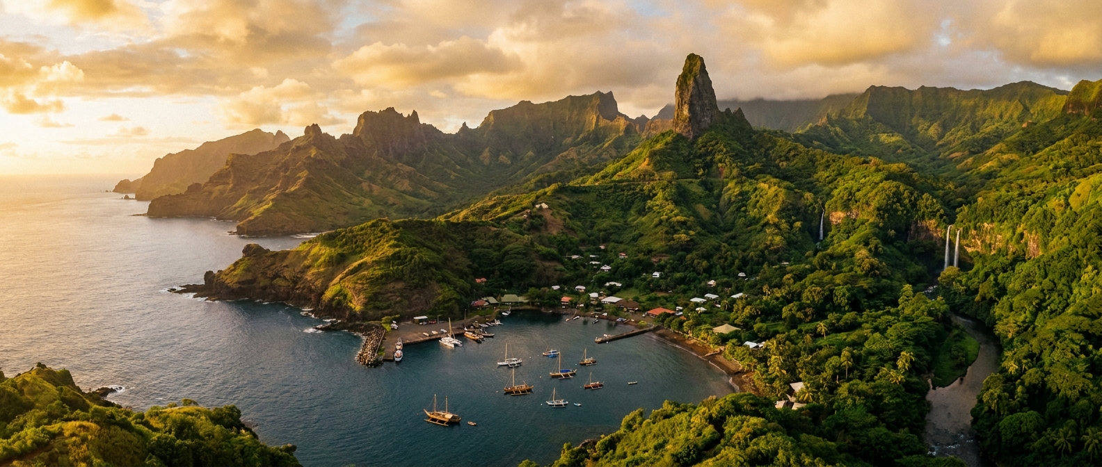 Nuku Hiva, Marquesas Islands, French Polynesia cruise port