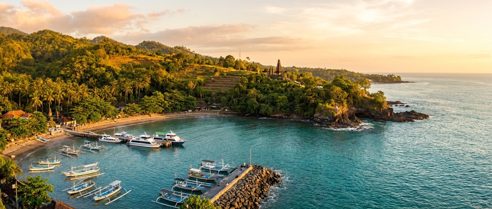 Padangbai, Bali, Indonesia cruise port