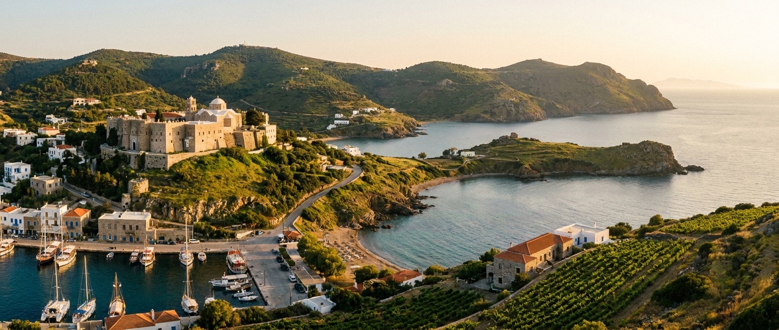 Patmos Island, Dodecanese, Greece cruise port