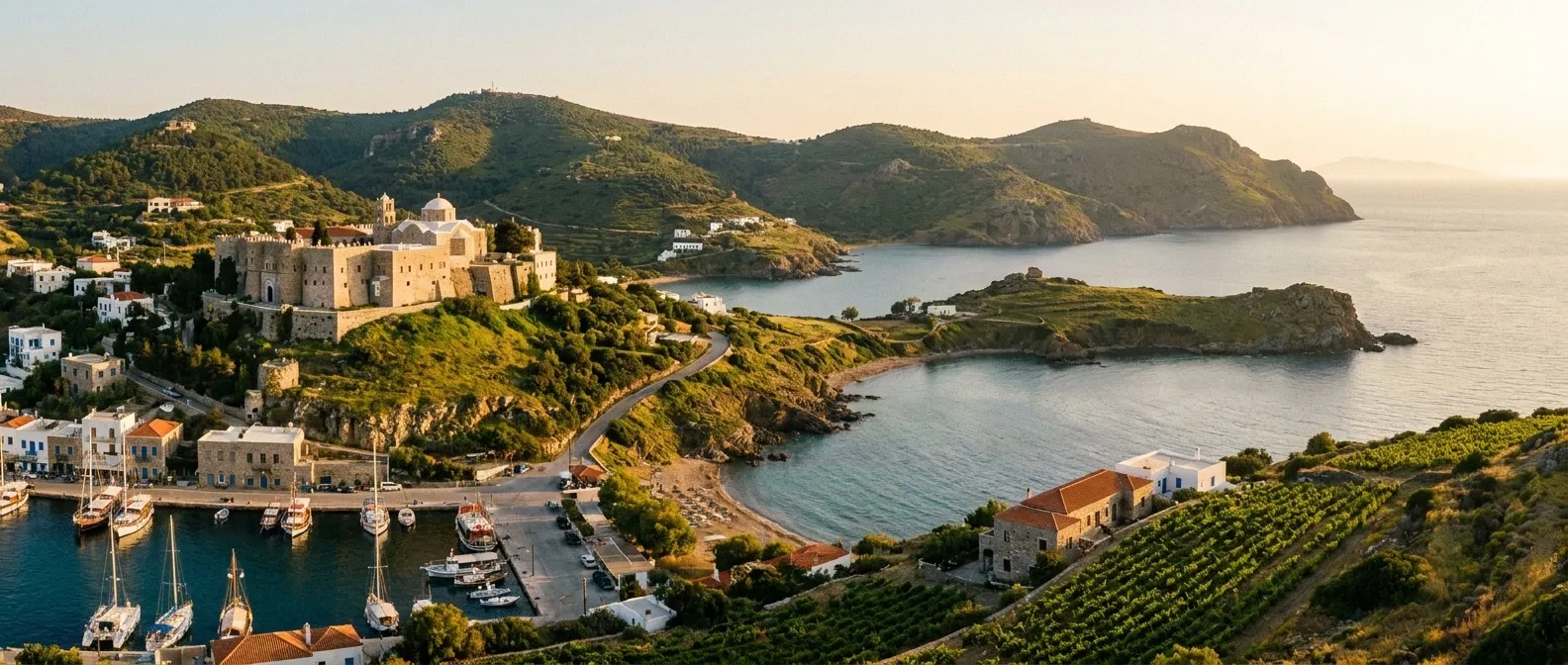 Patmos Island, Dodecanese, Greece cruise port
