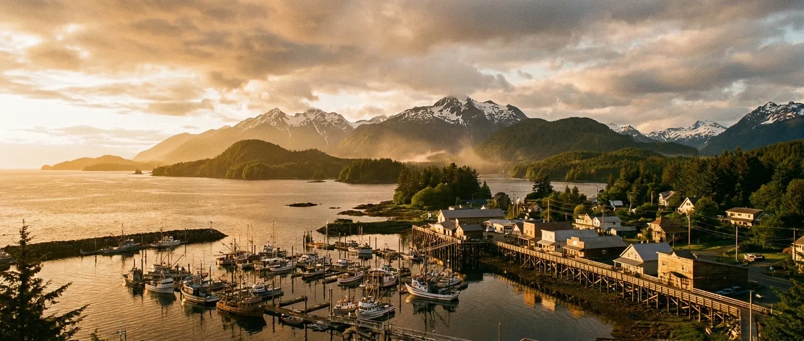 Petersburg, Alaska, USA cruise port
