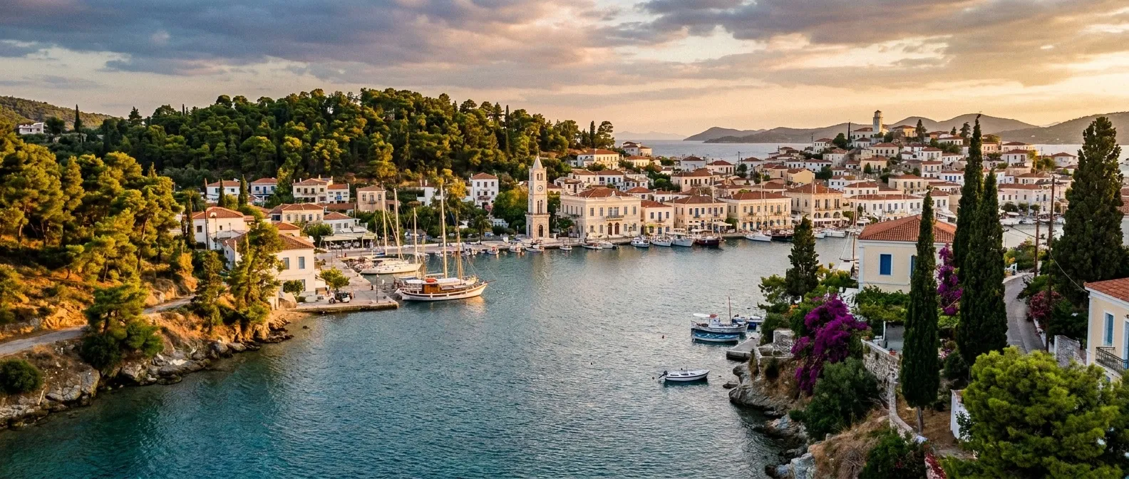 Poros Island, Saronic Gulf, Greece cruise port