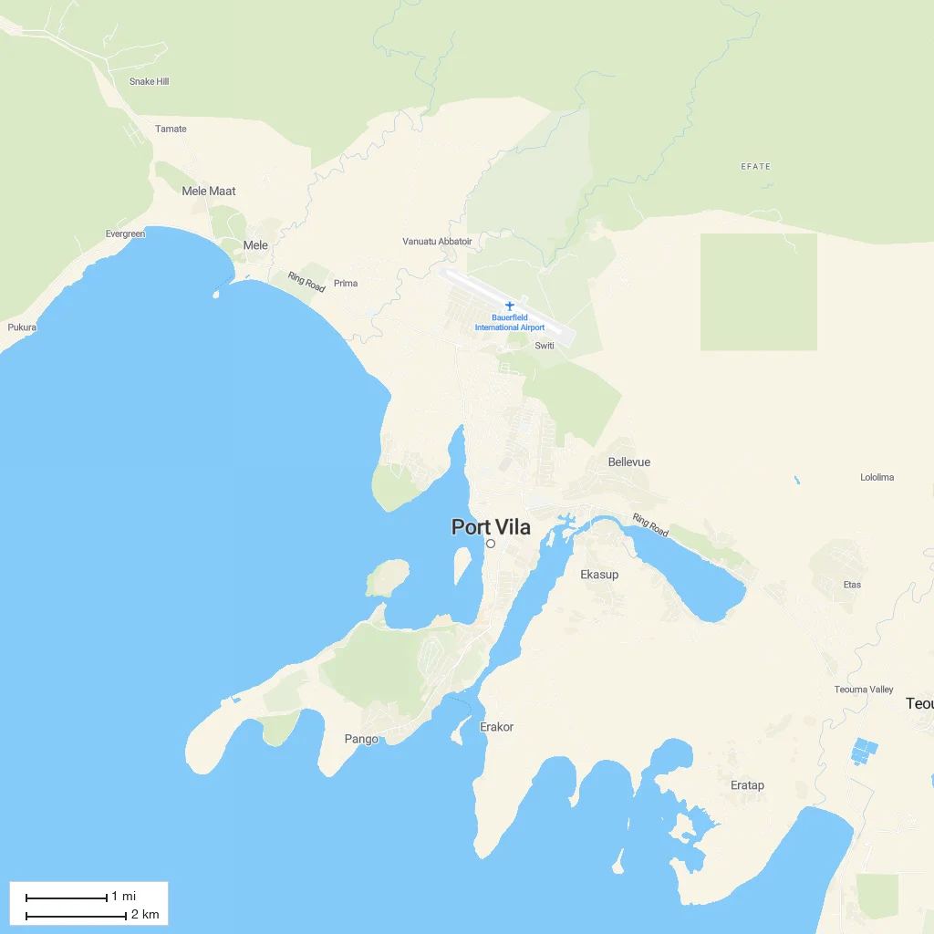 Area orientation only; arrival not mapped