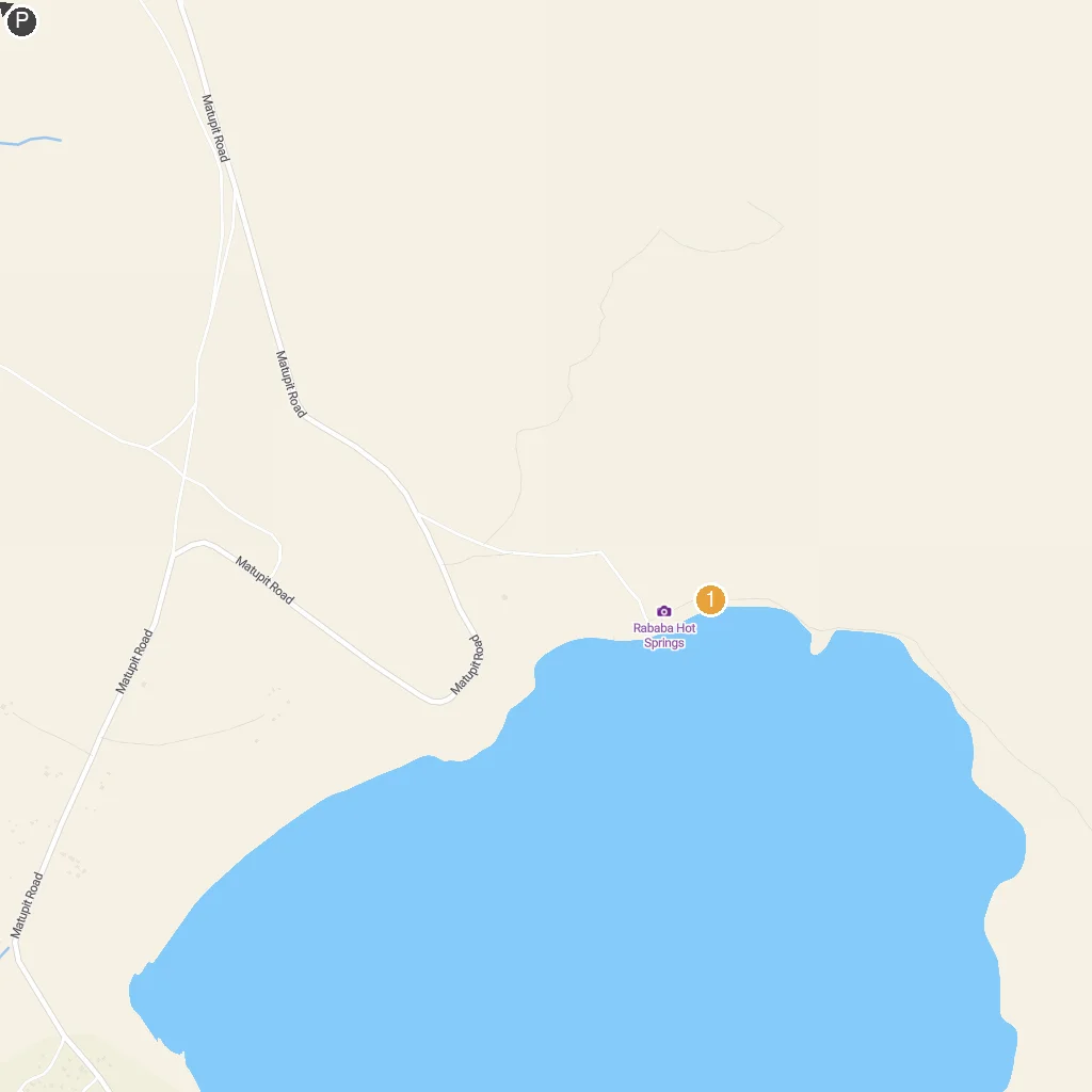 Rabaul, East New Britain, Papua New Guinea map with numbered points of interest