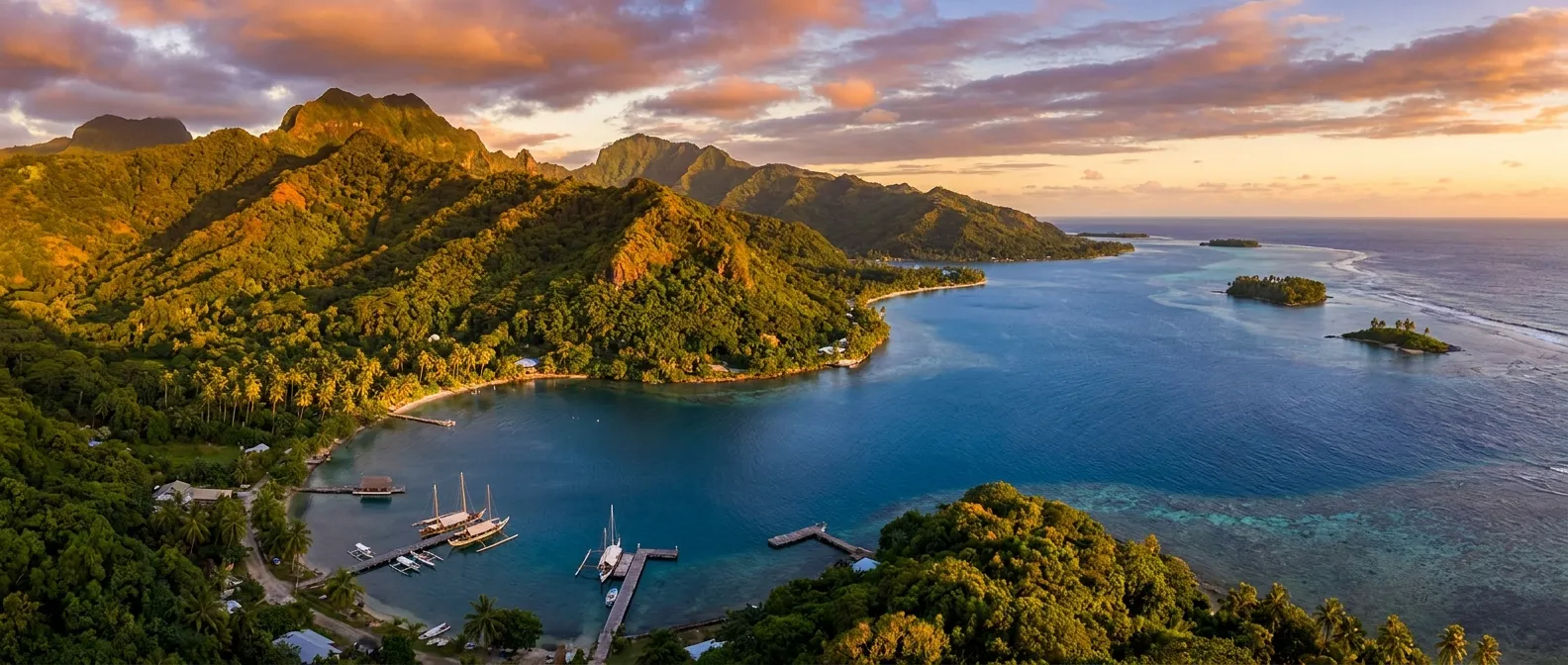 Raiatea Island, Society Islands, French Polynesia cruise port
